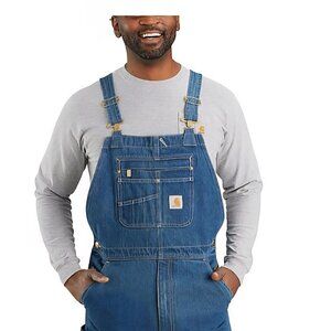 Carhartt relaxed fit blue denim men's Farm Country Western Work overalls 42 X 28